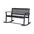 Regatta Acacia Patio Rocking Loveseat: Weather-Resistant, 2-Seater - Christopher Knight Home