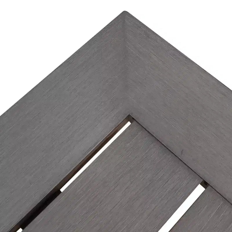 Banc de salle à manger moderne Lamphere Rectangle en aluminium gris foncé - Christopher Knight Home : Résistant aux intempéries, sièges de patio