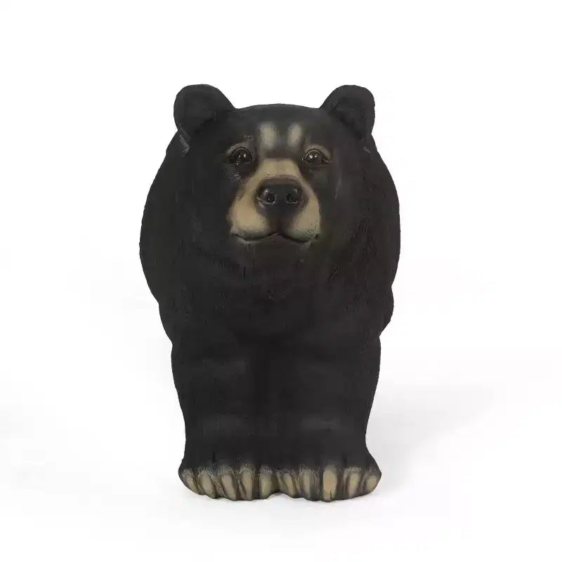 Collinston Outdoor Bear Garden Bench Matte Black - Christopher Knight Home