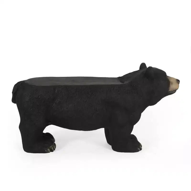 Banc de jardin ours Collinston Outdoor noir mat – Christopher Knight Home