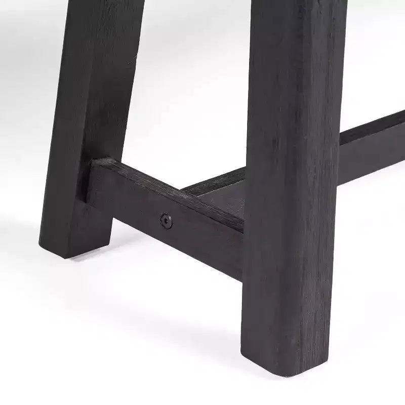 Christopher Knight Home Banc d'extérieur Raphael 2 places en bois d'acacia gris sablé/noir