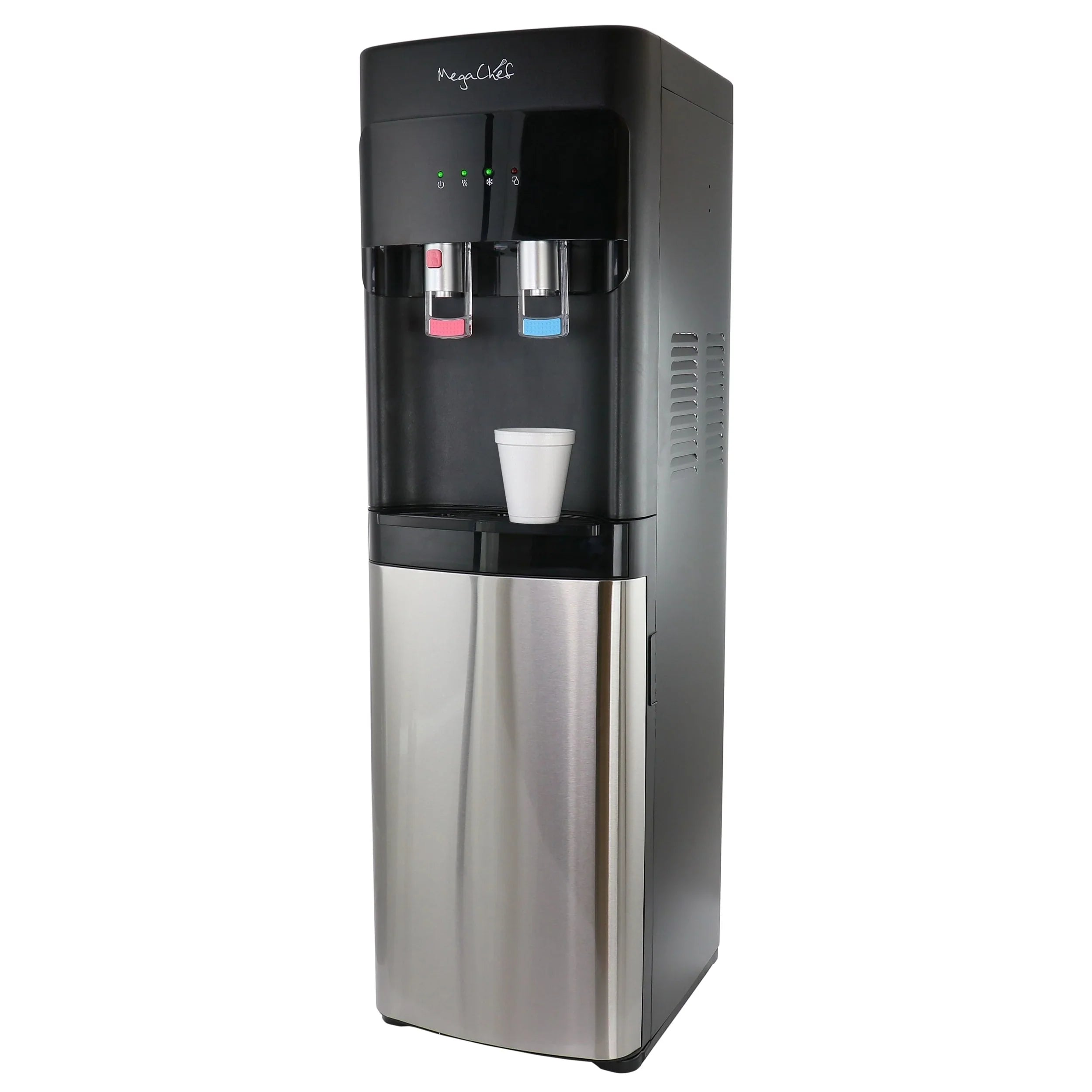 Distributeur d'eau chaude et froide à chargement par le bas MegaChef - 12x13.6x41