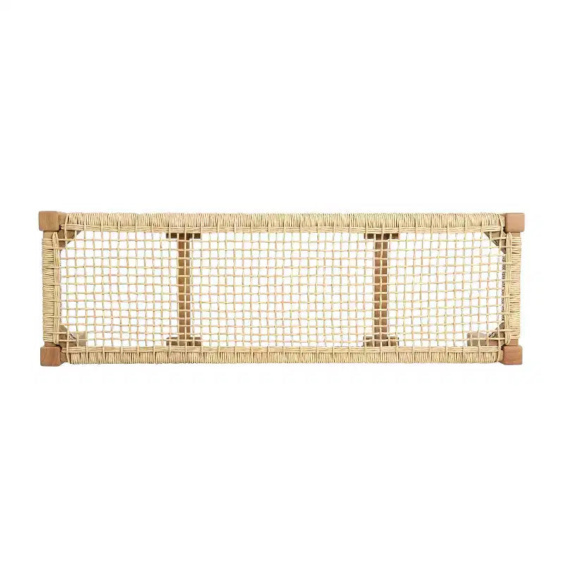 Banc d'extérieur Christopher Knight Home Angie 43 en bois d'acacia et osier, teck/marron