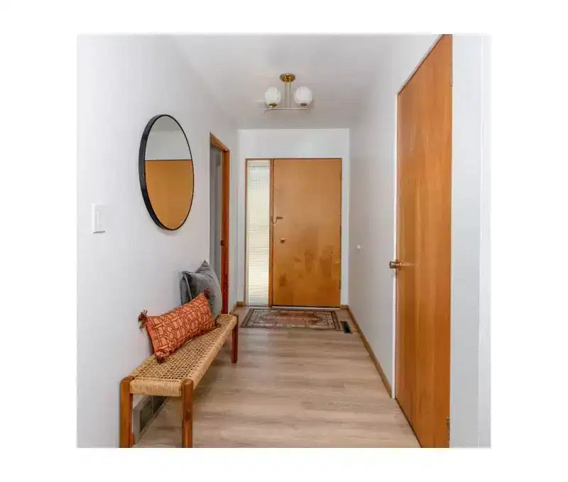 Banc d'extérieur Christopher Knight Home Angie 43 en bois d'acacia et osier, teck/marron