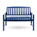 Christopher Knight Home Loja 48 Outdoor Acacia Wood Slatted Bench, Navy Blue