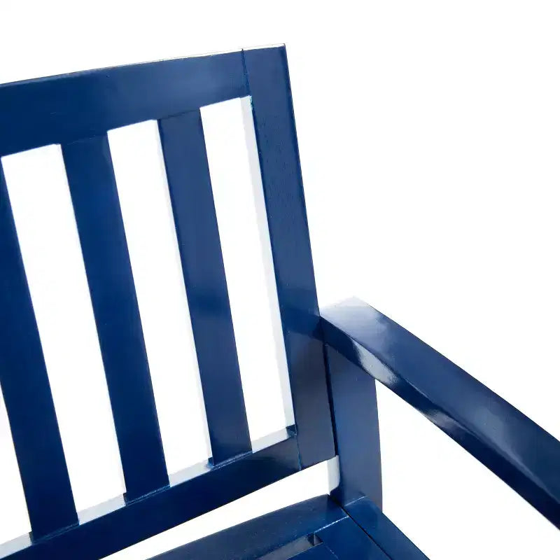 Christopher Knight Home Loja Banc en lattes en bois d'acacia d'extérieur 48 po, bleu marine