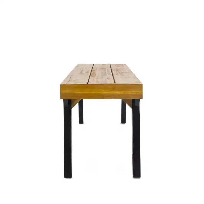 Christopher Knight Home Harper Bancs en bois d'acacia 63,00 (lot de 2), teck/noir