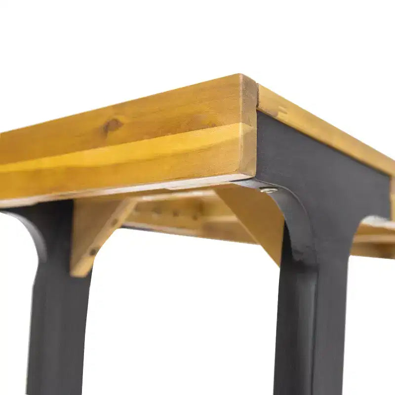 Christopher Knight Home Harper Bancs en bois d'acacia 63,00 (lot de 2), teck/noir