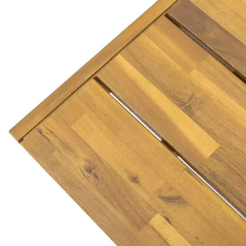Christopher Knight Home Harper Bancs en bois d'acacia 63,00 (lot de 2), teck/noir