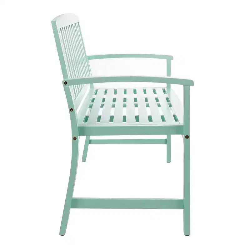 Banc d'extérieur à lattes en bois d'acacia GDFStudio Rubie 48