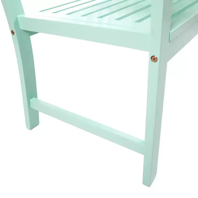 Banc d'extérieur à lattes en bois d'acacia GDFStudio Rubie 48
