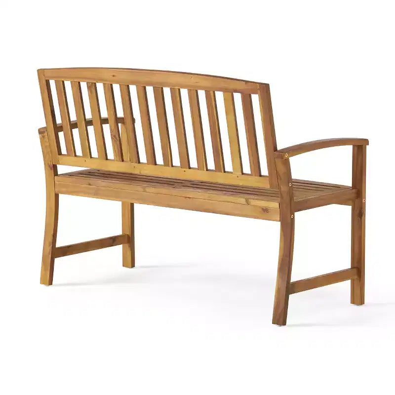 Banc d'extérieur à lattes en bois d'acacia GDFStudio Rubie 48