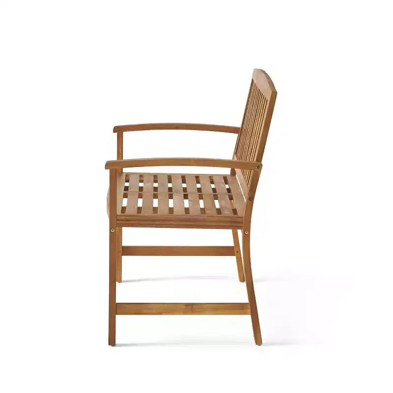 Banc d'extérieur à lattes en bois d'acacia GDFStudio Rubie 48