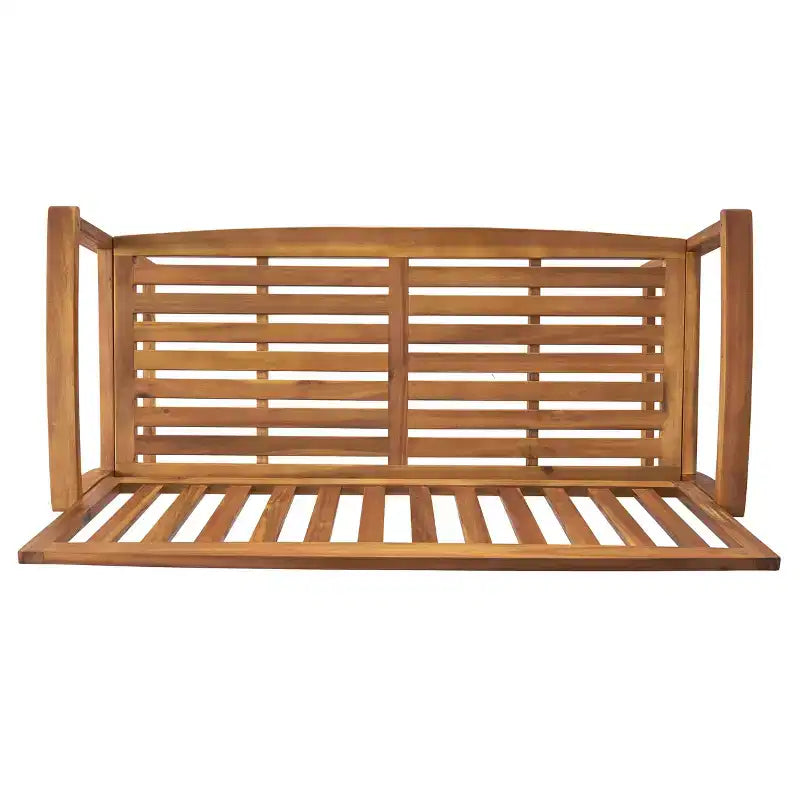 Banc d'extérieur à lattes en bois d'acacia GDFStudio Rubie 48