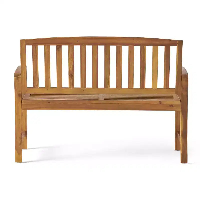 Banc d'extérieur à lattes en bois d'acacia GDFStudio Rubie 48