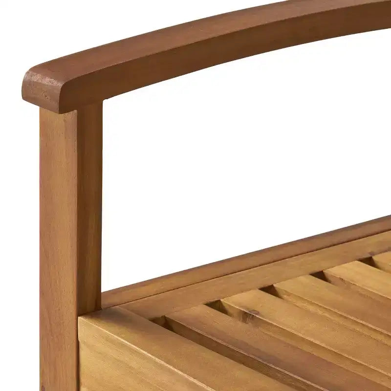 Banc d'extérieur à lattes en bois d'acacia GDFStudio Rubie 48