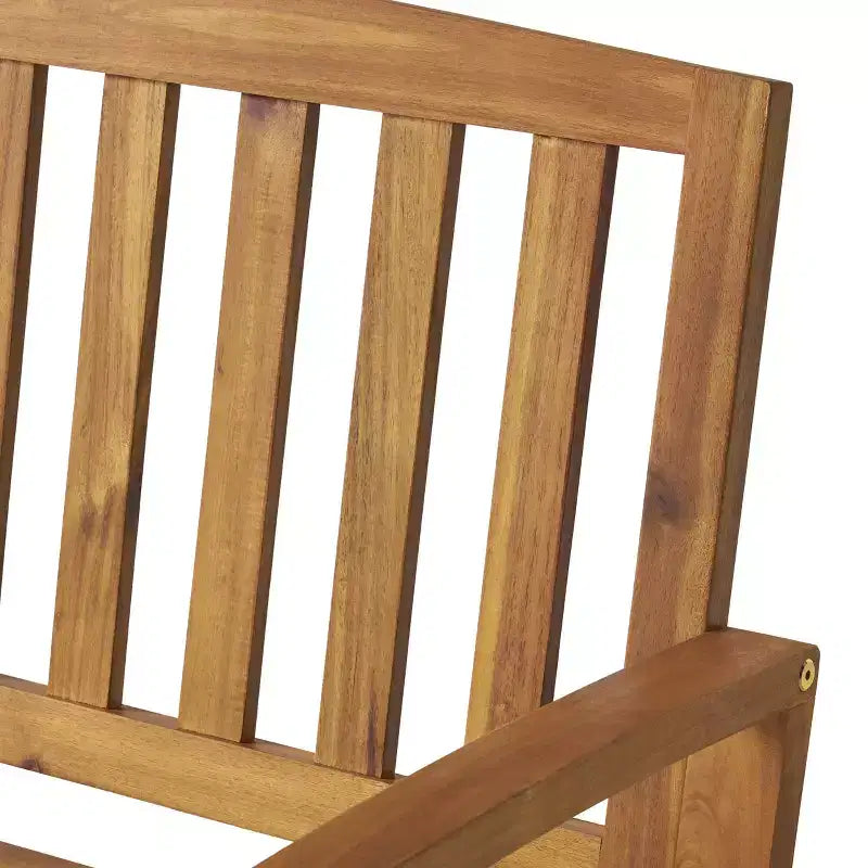 Banc d'extérieur à lattes en bois d'acacia GDFStudio Rubie 48