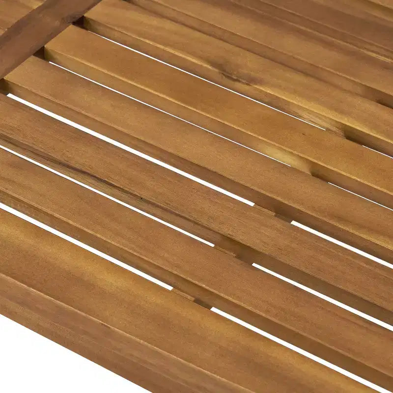 Banc d'extérieur à lattes en bois d'acacia GDFStudio Rubie 48