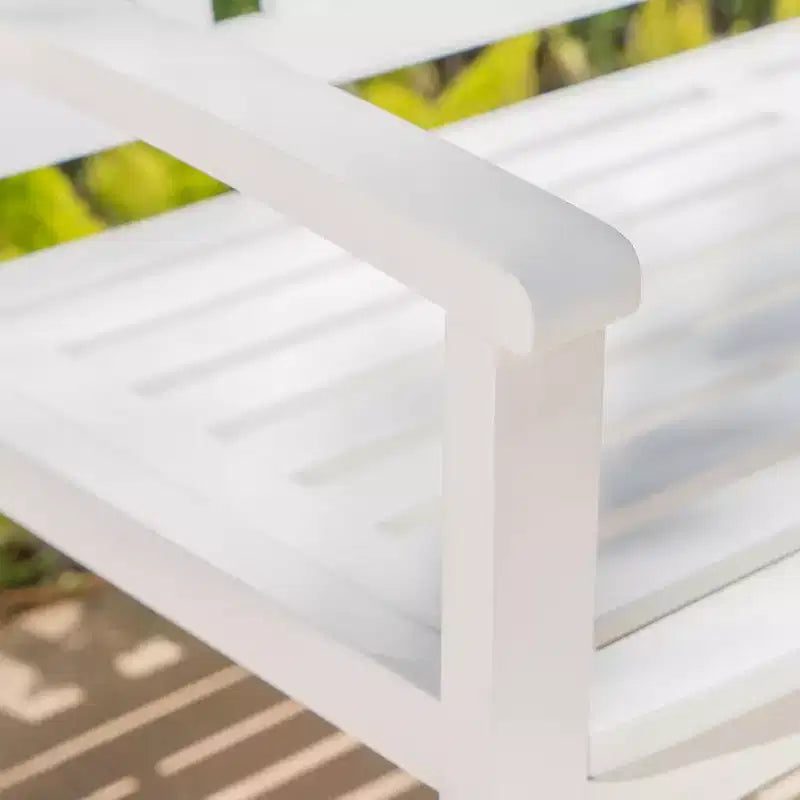 Banc d'extérieur à lattes en bois d'acacia GDFStudio Rubie 48