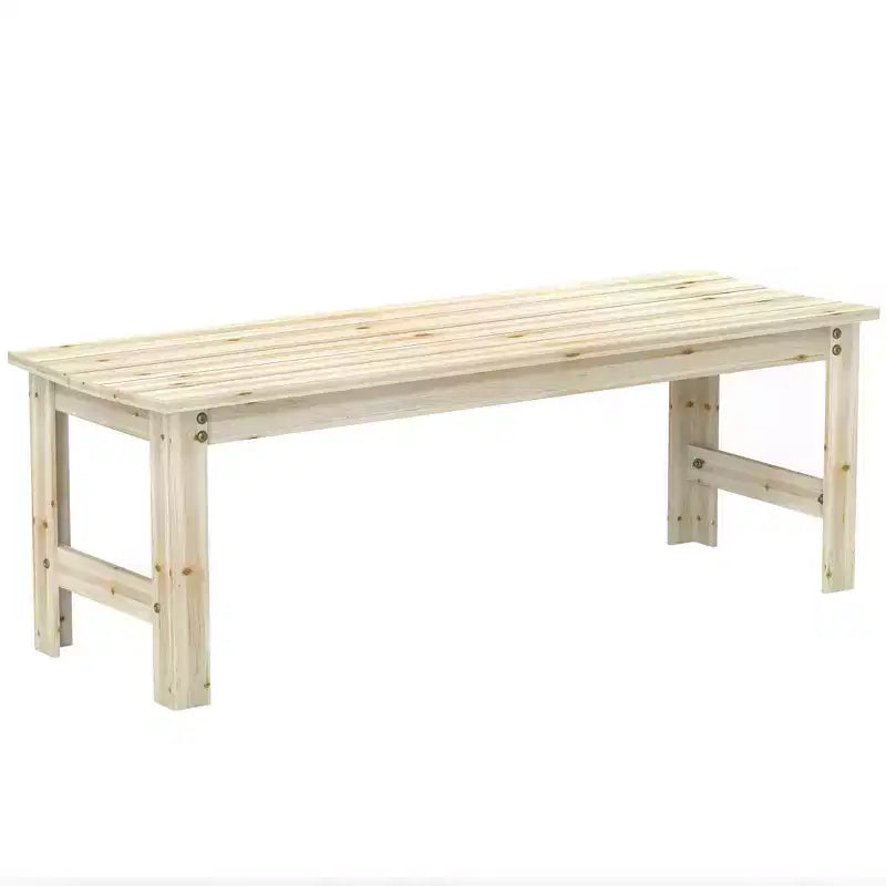 Outsunny Banc de jardin 2 places en bois, banc de terrasse à lattes, banc d'extérieur