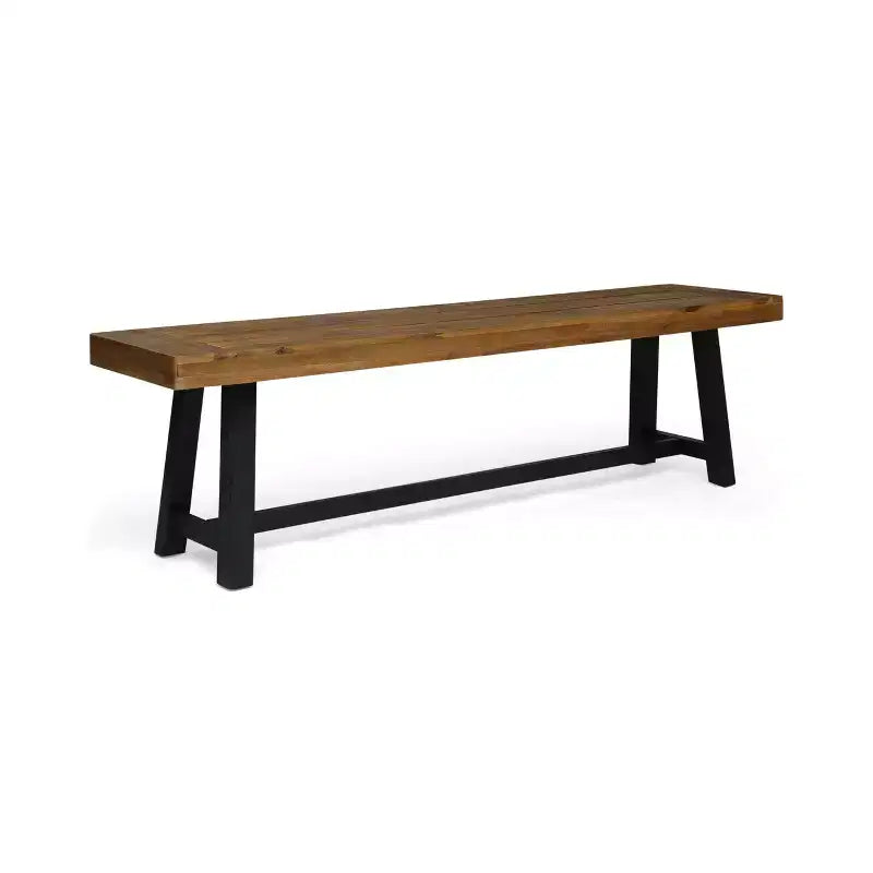 Banc d'extérieur Foster GDFStudio en bois d'acacia de 63 po