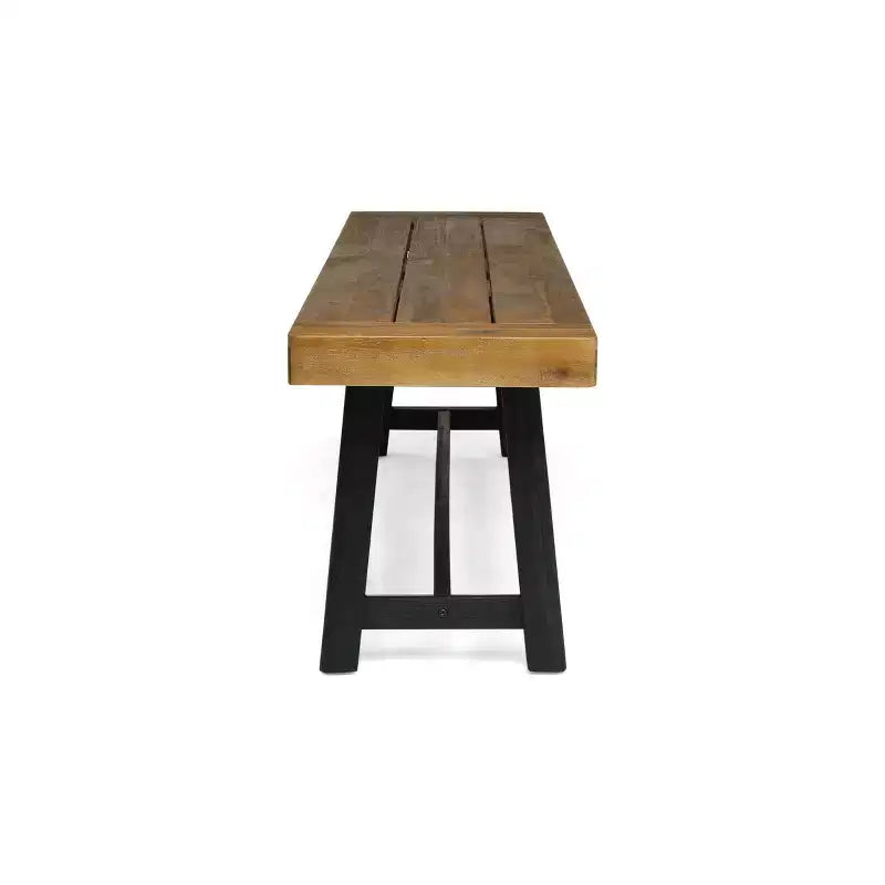 Banc d'extérieur Foster GDFStudio en bois d'acacia de 63 po