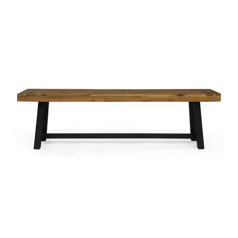 Banc d'extérieur Foster GDFStudio en bois d'acacia de 63 po