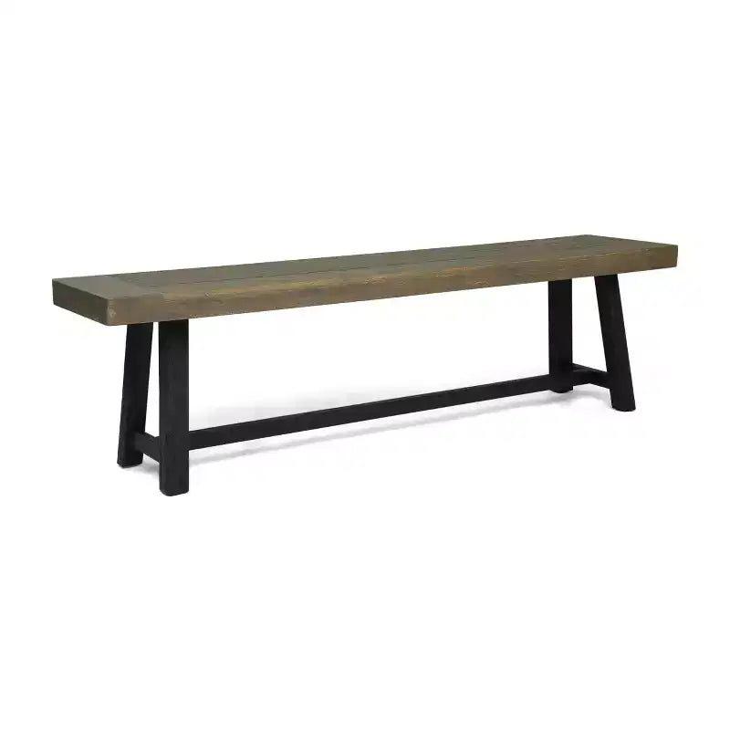 Banc d'extérieur Foster GDFStudio en bois d'acacia de 63 po