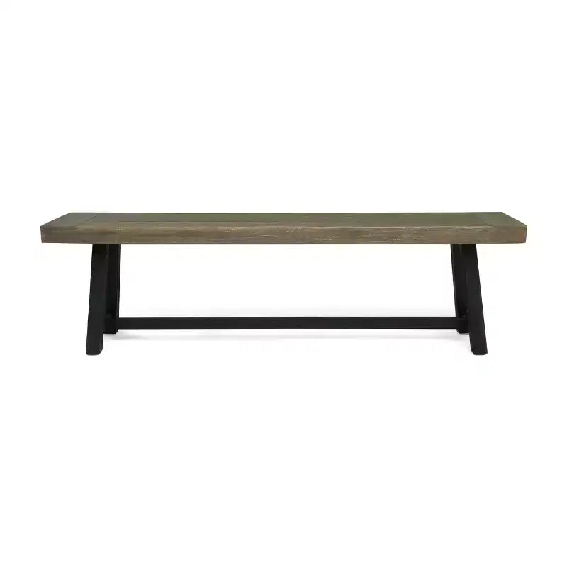 Banc d'extérieur Foster GDFStudio en bois d'acacia de 63 po