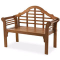 Plow & Hearth Lutyens Wood Garden Bench, in Natural