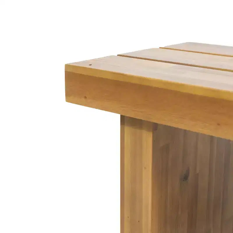 Banc d'extérieur en bois d'acacia Christopher Knight Home Appling de 145 cm avec piètement traîneau, naturel