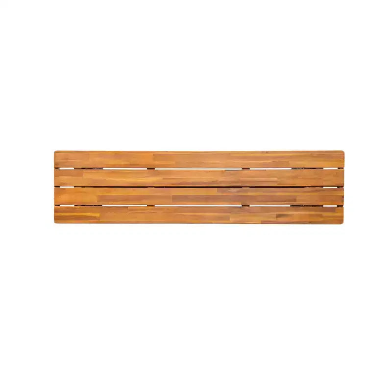 Banc d'extérieur Tori en bois d'acacia et rotin avec assise à lattes Christopher Knight Home