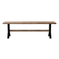 Standlake Slatted Outdoor Bench - Natural - SEI
