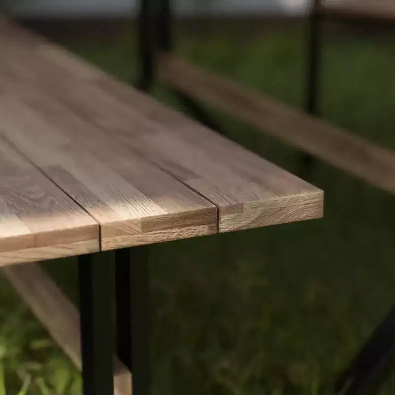 Banc extérieur à lattes Standlake - Naturel - SEI