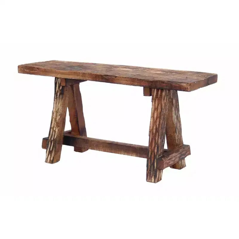 Banc de jardin Royal Hampton en bois avec gravure rétro