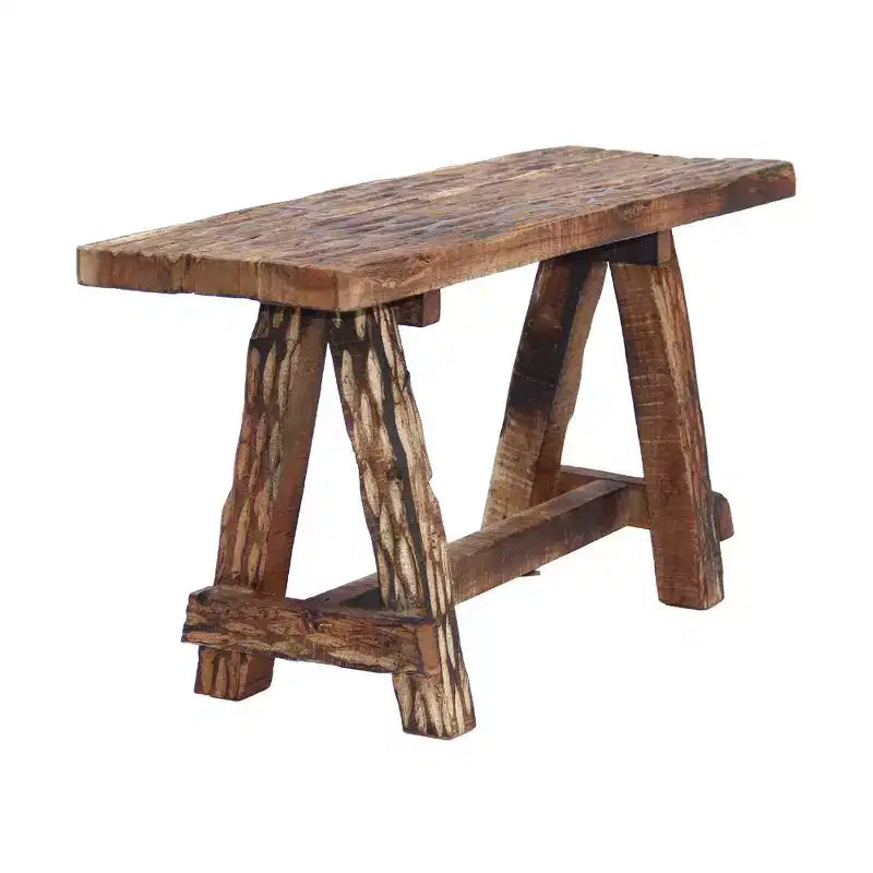 Banc de jardin Royal Hampton en bois avec gravure rétro