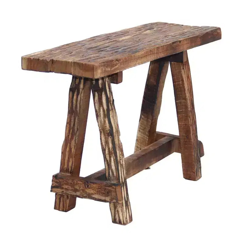 Banc de jardin Royal Hampton en bois avec gravure rétro