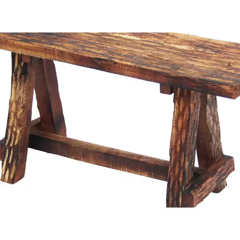 Banc de jardin Royal Hampton en bois avec gravure rétro