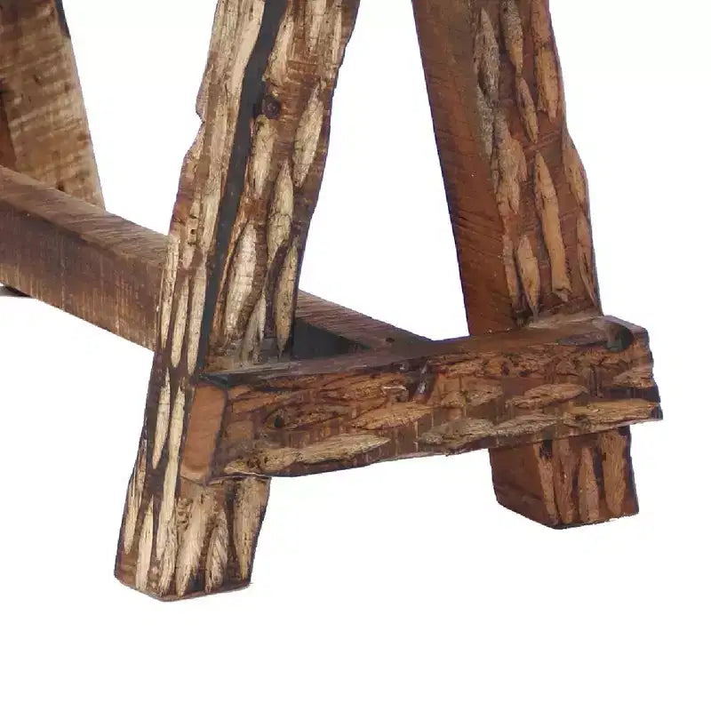 Banc de jardin Royal Hampton en bois avec gravure rétro