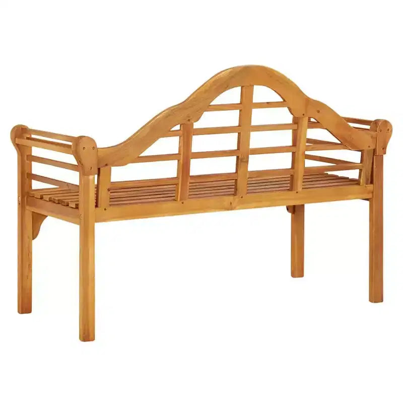 vidaXL Banc d'extérieur 125 cm, bois d'acacia massif finition huilée, assise confortable, mobilier de jardin marron.