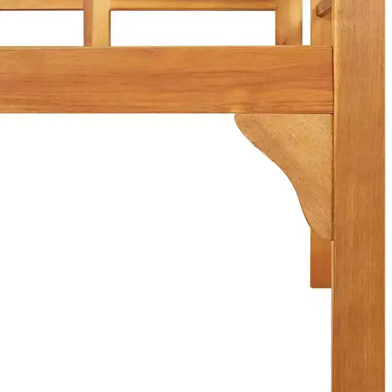 vidaXL Banc d'extérieur 125 cm, bois d'acacia massif finition huilée, assise confortable, mobilier de jardin marron.