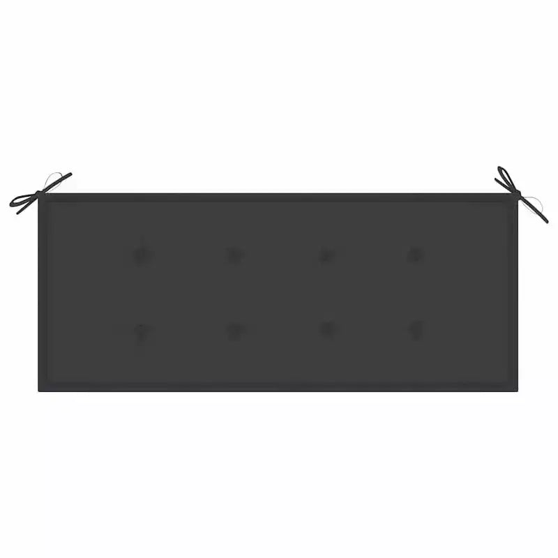 vidaXL Banc/Causeuse de jardin 2 places en bois d'eucalyptus gris avec coussin anthracite pour jardin, terrasse, extérieur