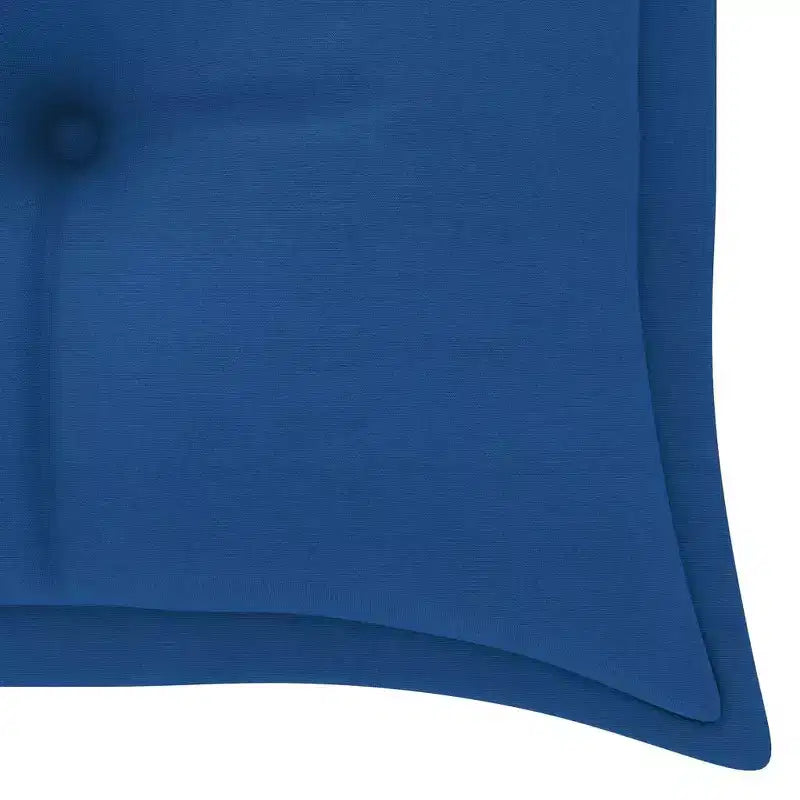 vidaXL Banc de jardin à 3 places avec coussin, en eucalyptus durable, design ergonomique confortable, avec coussin bleu roi