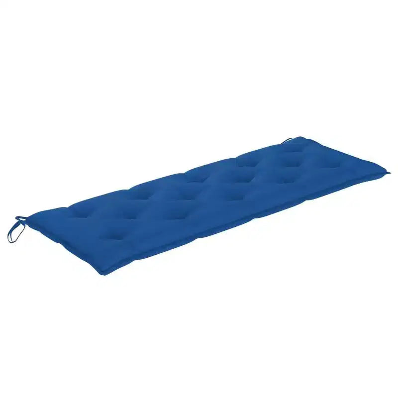 vidaXL Banc de jardin à 3 places avec coussin, en eucalyptus durable, design ergonomique confortable, avec coussin bleu roi