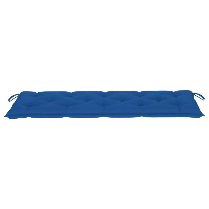 vidaXL Banc de jardin à 3 places avec coussin, en eucalyptus durable, design ergonomique confortable, avec coussin bleu roi