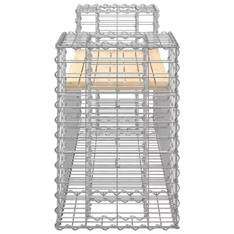 vidaXL Banc de jardin Bois naturel Bois de pin massif Grandes jardinières