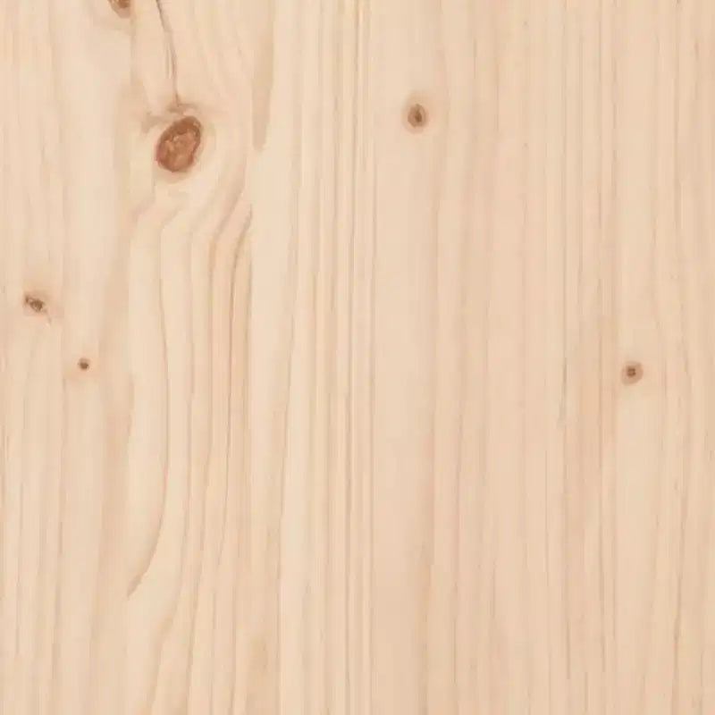 vidaXL Banc de jardin Bois naturel Bois de pin massif Grandes jardinières