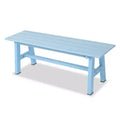 Karl Home | 47 In. HDPE Patio Bench with Metal Legs