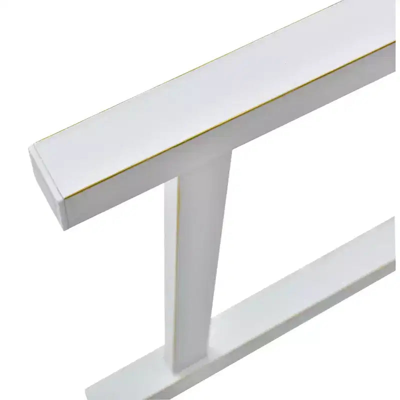 Banc de jardin extérieur, banquette de patio, banc de parc, fauteuil avec cadre métallique durable, blanc - ModernLuxe