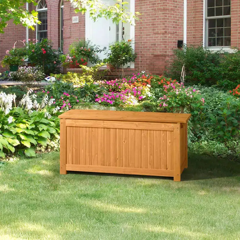 Karl Home | Banc d'extérieur 3-en-1 en bois massif avec potager surélevé